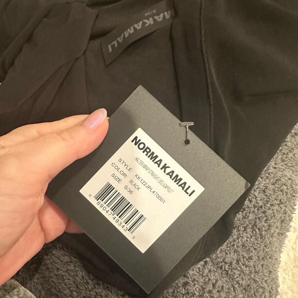 NWT Norma Kamali Halter Jumpsuit sz S - Picture 6 of 8